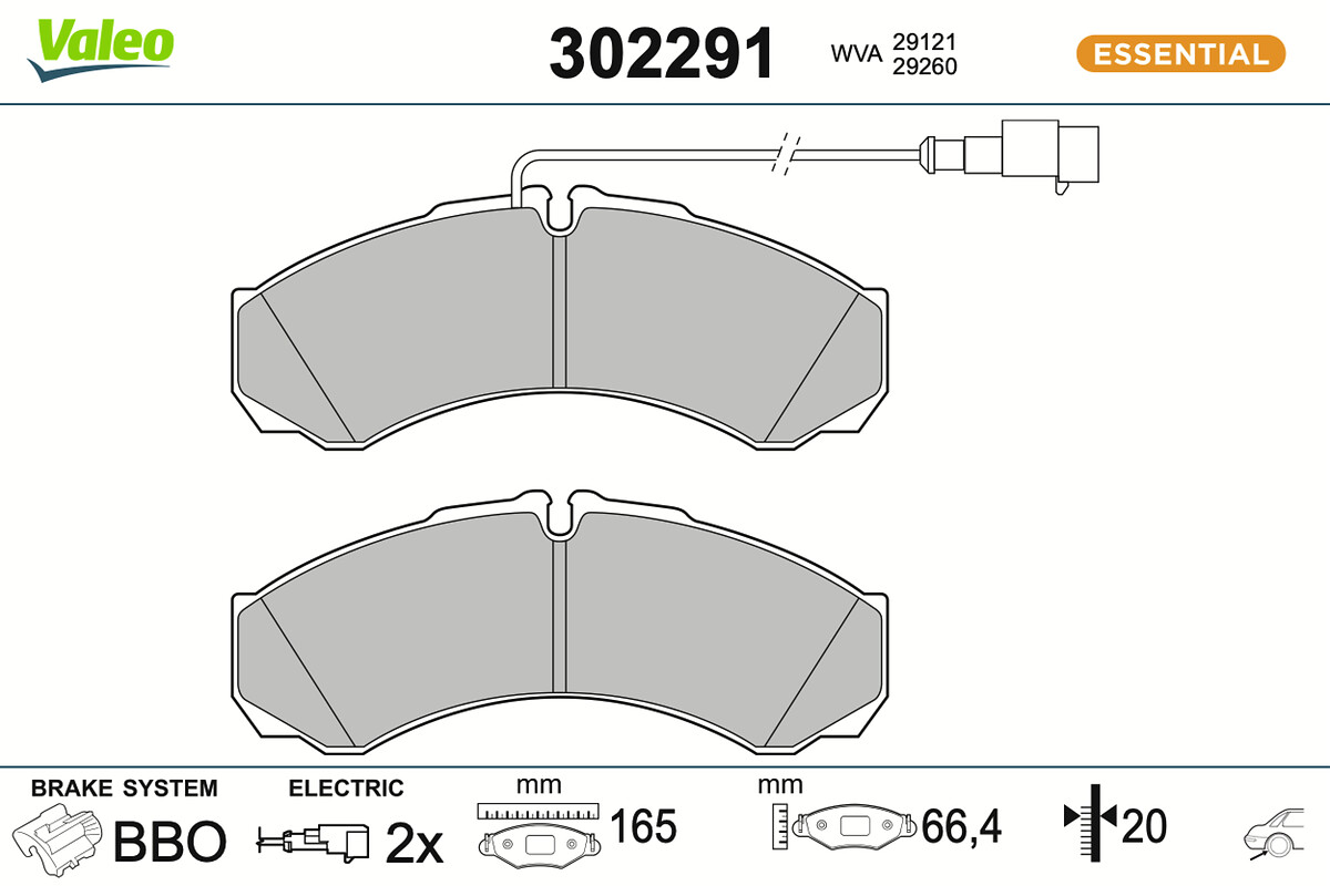 BRAKE PADS FIRST IVECO DAILY 06.09 06.11